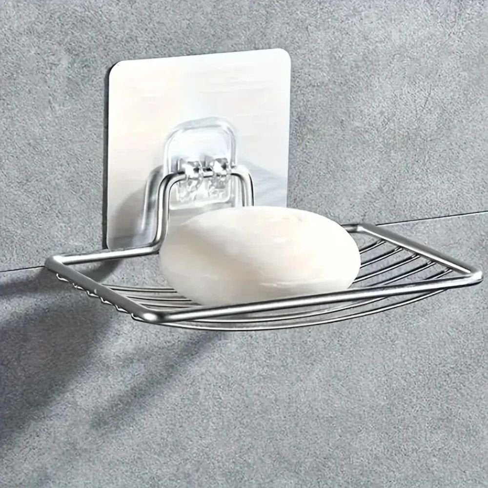 Jabonera de Acero Inoxidable Adhesiva de Pared