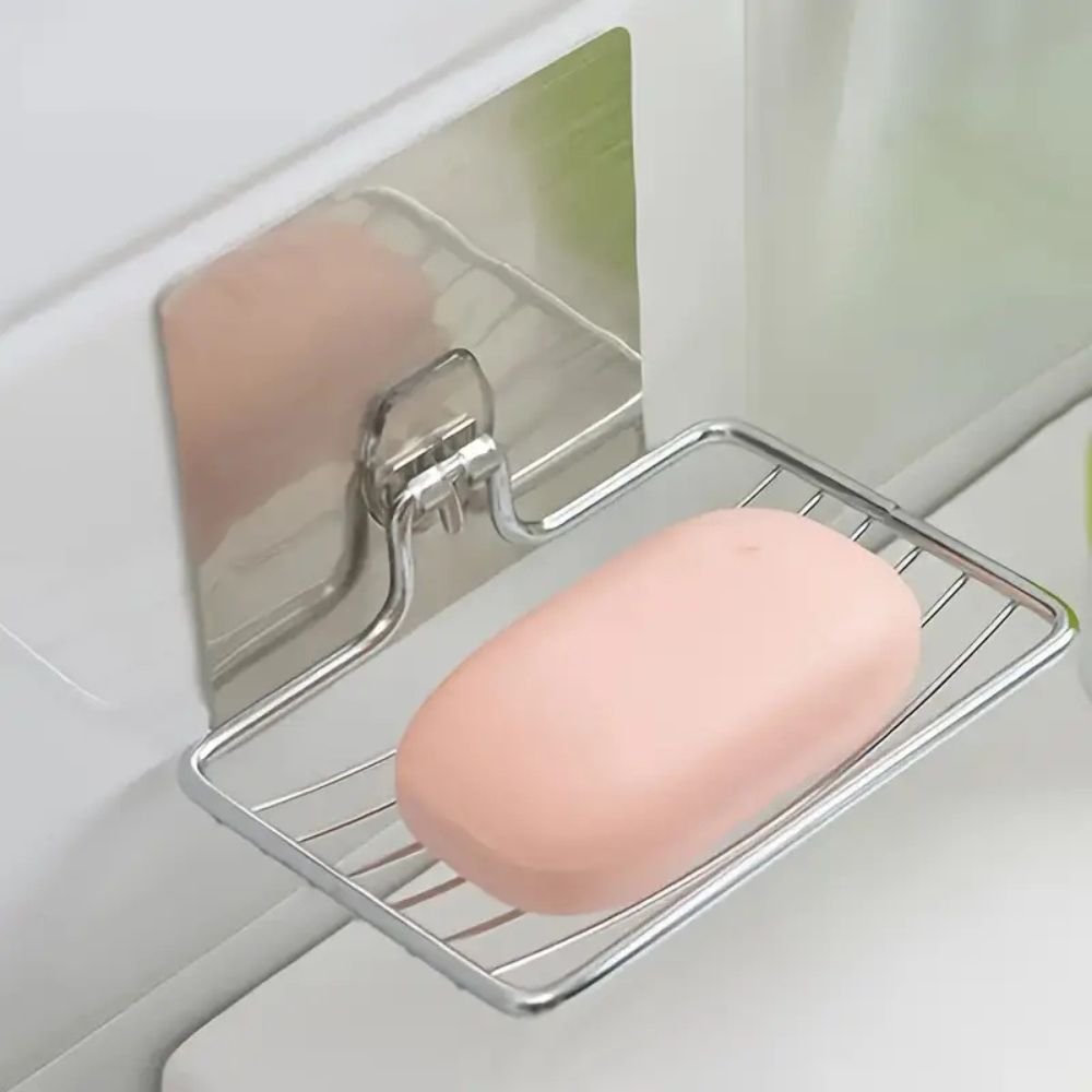 Jabonera de Acero Inoxidable Adhesiva de Pared