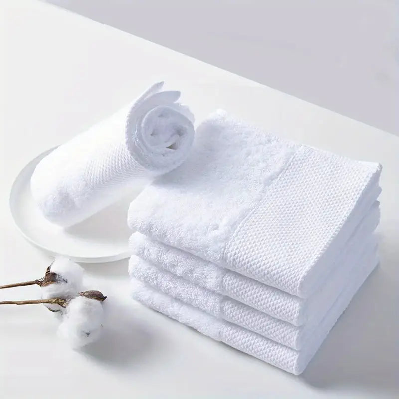 Toalla de Mano de Algodón Grueso (Blanca)