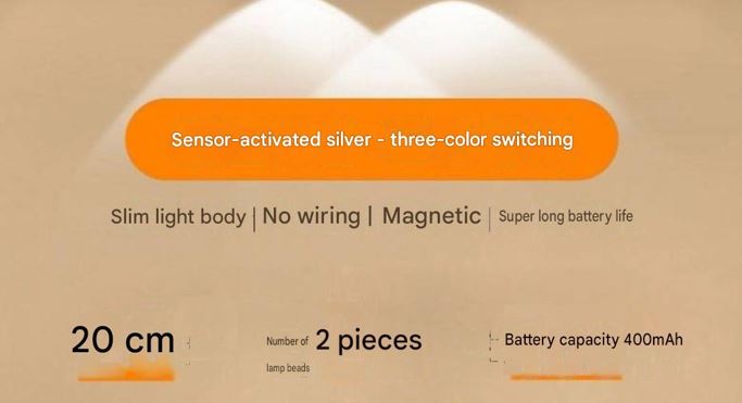 Luz con Sensor de Movimiento Recargable